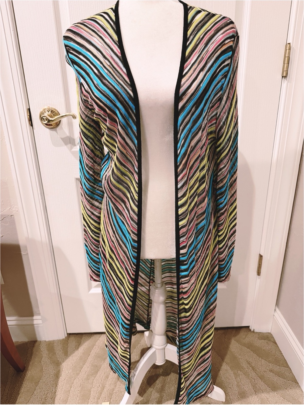 NWOT Missoni Long multicolor Cardigan
